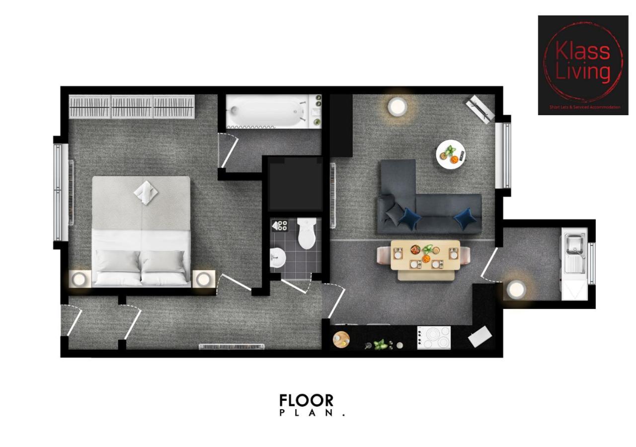 One Bedroom Apartment By Klass Living Serviced Accommodation Bellshill - Elmbank Street Apartment Eksteriør billede